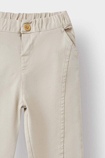 DeFacto Baby Boy Elastic Waist Straight Leg Gabardine Trousers A8429A523Wn