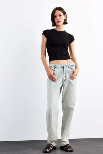 DeFacto Crew Neck Short Sleeve T-Shirt G1072Ax25Sm