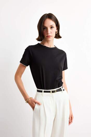 DeFacto Crew Neck Short Sleeve T-Shirt F8994Ax25Sm