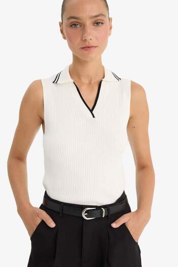 DeFacto Fitted Polo Yaka Triko Atlet F7770AX25AU