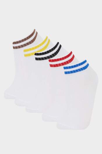 DeFacto Boy's 5-Pack Cotton Booties Socks F4704A8Ns