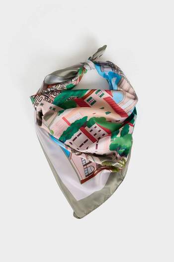 DeFacto Women's Italy Themed Scarf G0801Axns