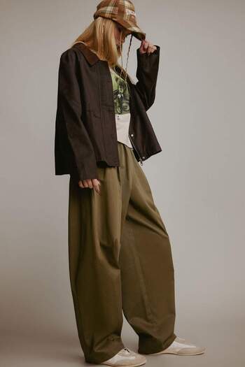DeFacto Coool Baggy Fit Normal Waist Gabardine Trousers F7809Ax25Au