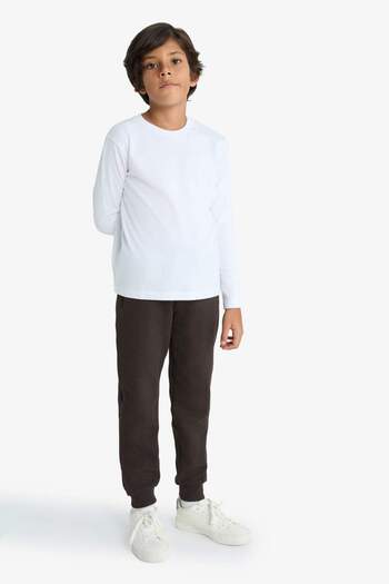 DeFacto Boy's Jogger Sweatpants with Elastic Waist and Pockets C7635A825Wn