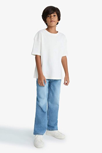 DeFacto Boy's Wide Leg Wide Leg Pants F0452A825Au