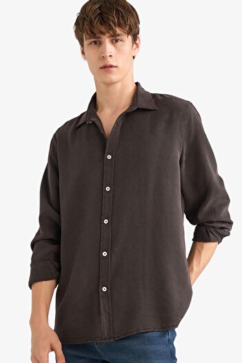 DeFacto Regular Fit Twill Uzun Kollu Gömlek G0406AX25AU