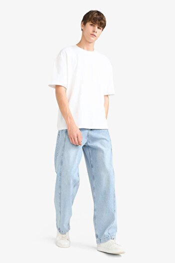 DeFacto Barrel Fit Wide Leg Jeans F8479Ax25Au
