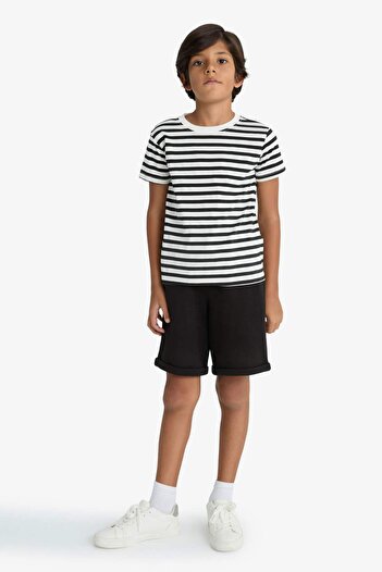 DeFacto Boy's Pique Shorts with Elastic Waist G1388A825Au