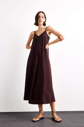 DeFacto Modal Thin Strap Maxi Dress G1334Ax25Sm