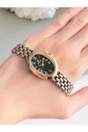 Homies Brand Oval Case Women's Wristwatch + Gift Bracelet