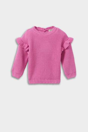 DeFacto Baby Girl Crew Neck Sweater Sweater F2627A525Wn