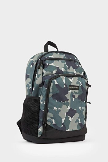 DeFacto Men's Camouflage Patterned Backpack F2054Axns