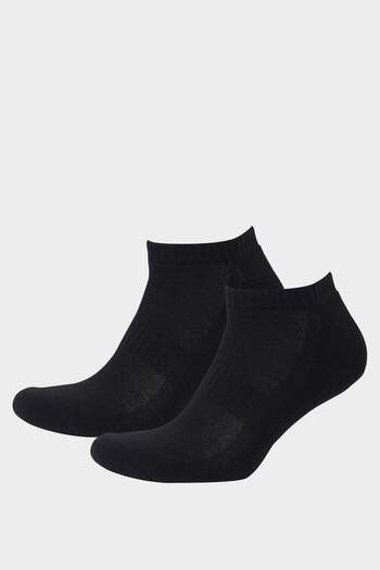 DeFacto Men's 2-Piece Cotton Short Sports Socks F5268Axns