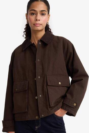 DeFacto Regular Fit Polo Neck Cotton Coat F0037Ax25Au