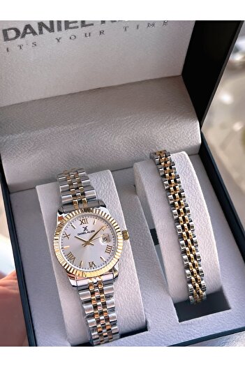 Daniel Klein Vip Çelik Bileklik Hediyeli Vintage Seri 2 Yıl Garantili 3 Atm Dayanıklı Kadın Kol Saati BDK1402
