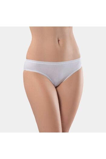 TÜREN Women's Lycra 2-Piece Cotton Bikini Panties 230/White