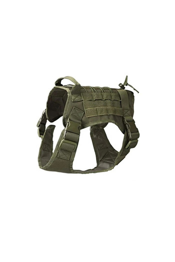 Petza Dog Chest Collar Combat Green