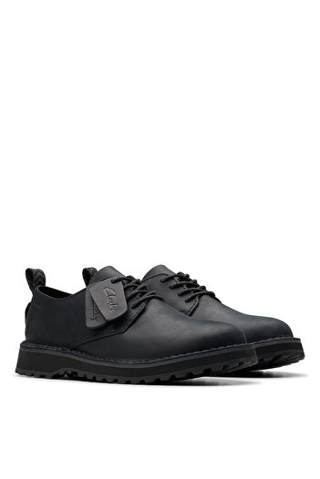 CLARKS Siyah Erkek Deri Günlük Ayakkabı Solsbury Lace