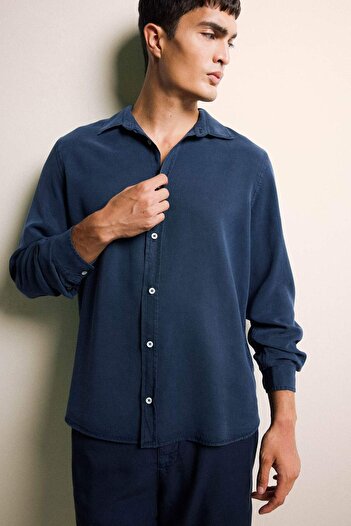 DeFacto Μακρυμάνικο πουκάμισο Regular Fit Twill G0406AX25AU