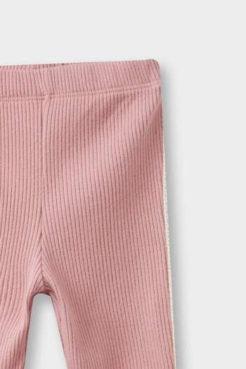 DeFacto Baby Girl Ribbed Camisole Bow Detailed Leggings F8450A525Au