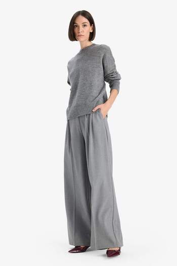 DeFacto Oversize Wide Fit Crew Neck Knitwear Sweater F3895Ax25Wn