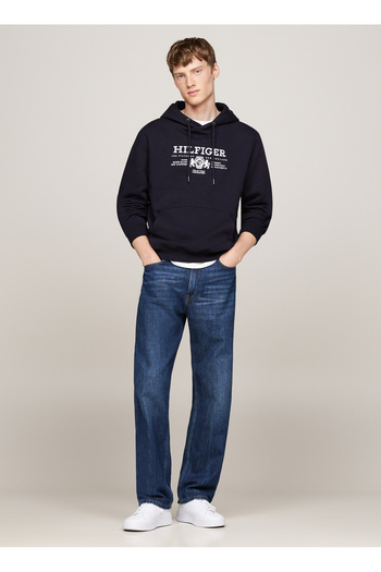 Tommy Hilfiger Ανδρικό φούτερ με κουκούλα μπλε MW0MW35527DW5