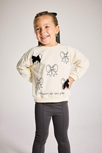 DeFacto Baby Girl 2-Piece Set Printed Sweatshirt Spanish Leggings F4857A525Au