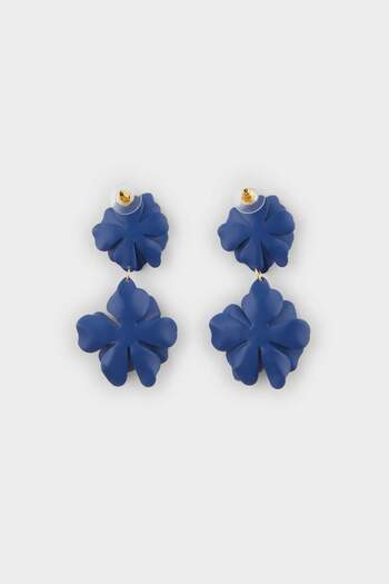 DeFacto Women's Navy Blue Floral Earrings F6631Axns