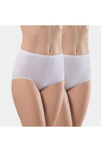 TÜREN Women's Lycra Panties (Pack of 2) 281/White