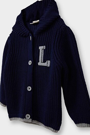DeFacto Baby Boy Buttoned Hooded Knitwear Cardigan C8863A525Au