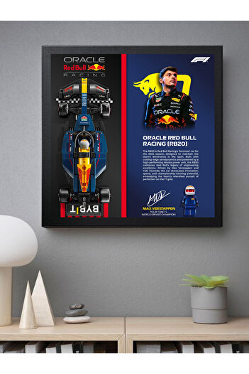 artevelle Oracle Red Bull Racing Yarış Arabası (251 Parça) – Max Verstappen Tasarımlı Tablo (Legolu/Arabalı)