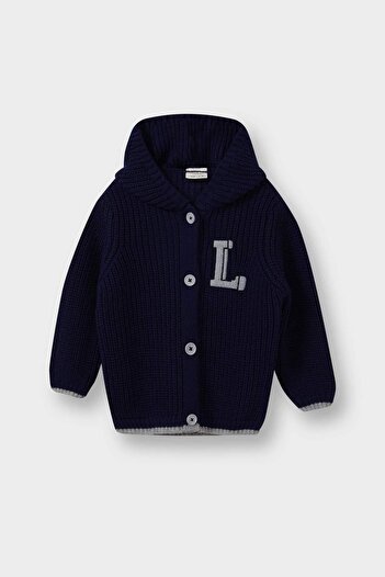 DeFacto Baby Boy Buttoned Hooded Knitwear Cardigan C8863A525Au