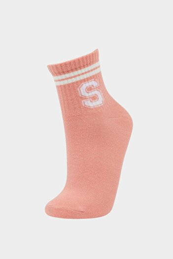 DeFacto Women's Comfortable Elastic 3-Piece Cotton Socks F5479Axns