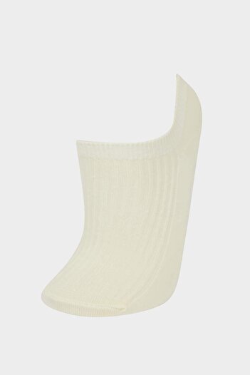 DeFacto Women's 5-Piece Cotton Sneaker Socks F5428Axns
