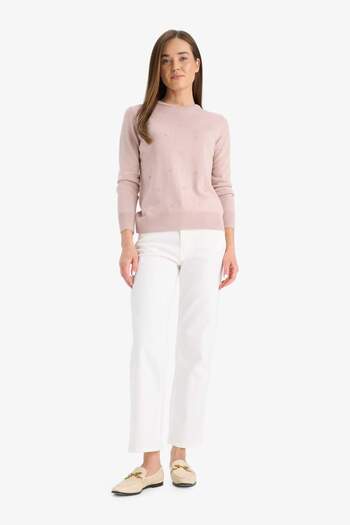 DeFacto Regular Fit Crew Neck Sweater Sweater F4084Ax25Wn