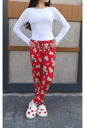 siyalife Winter Suede Soft Textured Women's Pajamas
