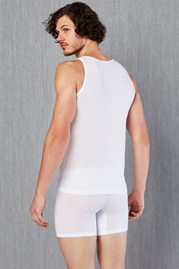 Doreanse Men's Very Thin and Elegant Cotton Fabric Strap Undershirt 2030P