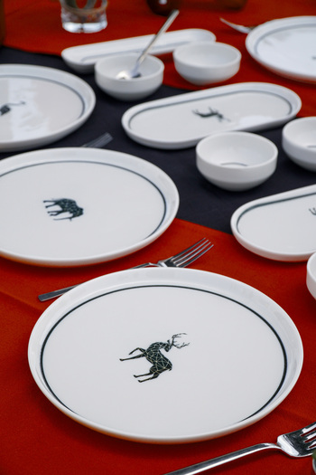 Farika Porselen Origami 16 Piece Porcelain Breakfast Set for 6 People