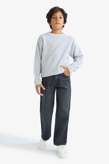 DeFacto Boy's Crew Neck Knitwear Sweater F2065A825Au