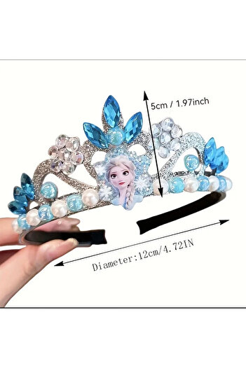 Store Frozen Elsa Crown – Princess Crown με αστραφτερές μπλε πέτρες