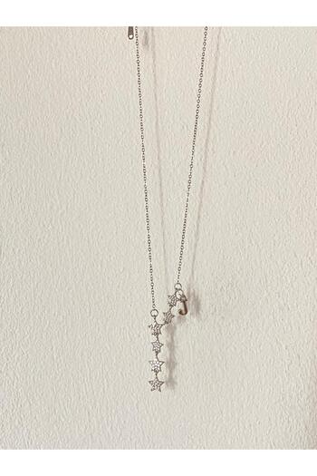 bijoux uniques Shooting Star J Letter Steel Necklace