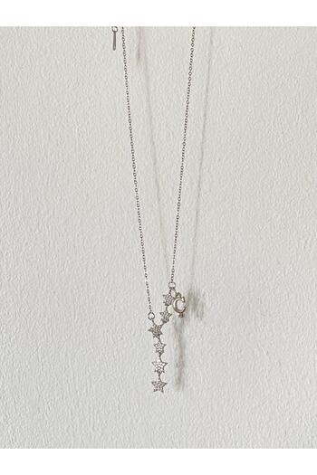 bijoux uniques Shooting Star Letter C Steel Necklace
