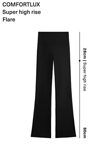 Oysho Comfortlux 80 Cm Super High Rise Flare Pantolon