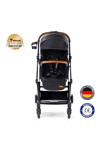 TEKNUM Compacto Auto Fold 360° Reversible Stroller - Black