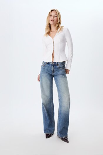 Stradivarius Fitted long sleeve shirt