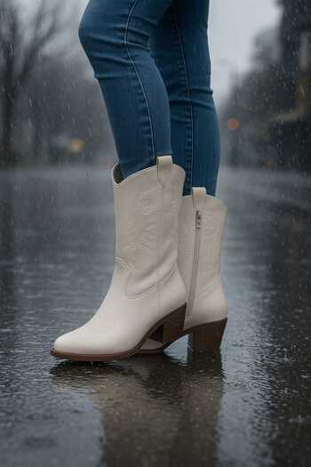 AYDOĞDU by ünal Embroidered Cowboy Boots