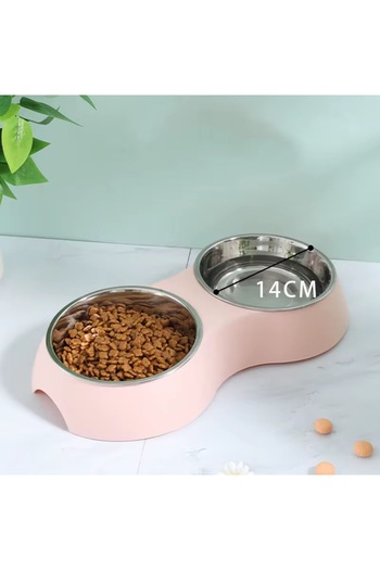 ANIMALIQUE Double Bowl for Pets
