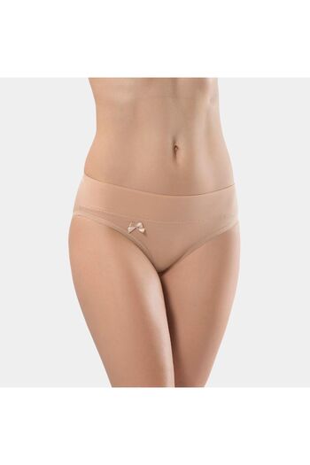 TÜREN Chiloți de bikini din bumbac din 2 piese din lycra cu talie elastică pentru femei 955/Ten