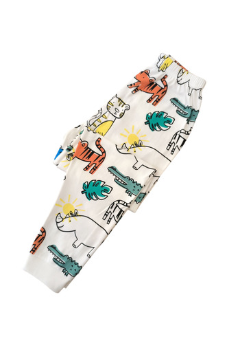 elmas kids Male Child 100% Cotton Patterned Pajamas Set
