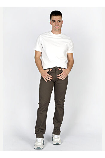Lee Cooper Normal Bel Straight Khaki Men's Chino Pants 251 Lcm 221001 Harry Khaki